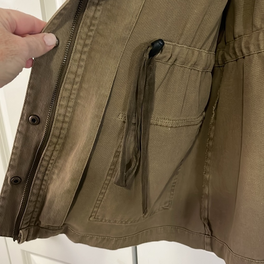 Sundance embroidered olive cargo jacket - Picture 7 of 12
